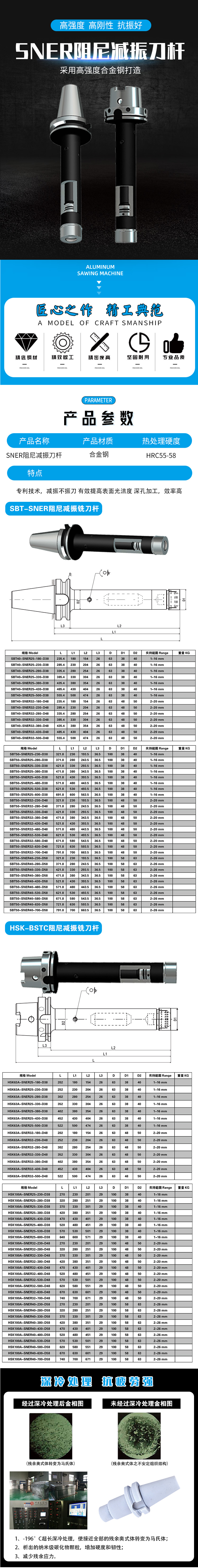SNER阻尼減振刀柄 SNER阻尼減振刀柄